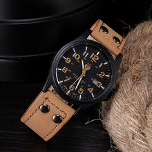Load image into Gallery viewer, Fashion Men Watch Casual Leather Strap Quartz Watch Calendar Display Sports Watches