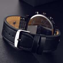 Load image into Gallery viewer, Men Sport Military Watch Casual Leather Strap Quartz Watch Wristwatch
