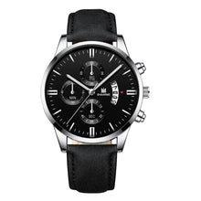 Load image into Gallery viewer, Fashion Men Wathch Sports Leather Strap Casual Calendar Quartz Watch Luxury Wristwatch