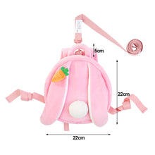 Load image into Gallery viewer, Metoo Plush Animal Backpack with Anti-Lost Strap Plush Doll Toys For Girls Baby Cute Tiger Stuffed Animals For Kid School Shoulder Bag In Kindergarten