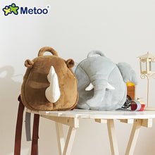 Load image into Gallery viewer, Metoo Plush Animal Backpack with Anti-Lost Strap Plush Doll Toys For Girls Baby Cute Tiger Stuffed Animals For Kid School Shoulder Bag In Kindergarten