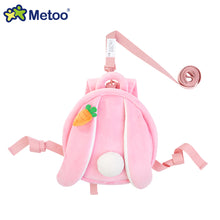 Load image into Gallery viewer, Metoo Plush Animal Backpack with Anti-Lost Strap Plush Doll Toys For Girls Baby Cute Tiger Stuffed Animals For Kid School Shoulder Bag In Kindergarten