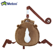 Load image into Gallery viewer, Metoo Plush Animal Backpack with Anti-Lost Strap Plush Doll Toys For Girls Baby Cute Tiger Stuffed Animals For Kid School Shoulder Bag In Kindergarten
