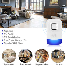 Load image into Gallery viewer, Mosquito Repeller with Night Light Electronic Inspect Repellen Ultrasonic Cockroach Repellent Insect Pest Mouse Insect Repeller