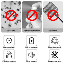 Load image into Gallery viewer, USB Rechargeable Automatic Flycatcher Fly Trap Electric Fly Insect Killers Indoor Pest Control Catcher Kicthen Fly Repeller