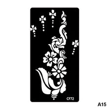 Load image into Gallery viewer, 1Sheet Women Flower Tattoo Stencils Henna Templates Arm Back Chest Body Art Airbrush Paint Templates Decal DIY Flower Painting