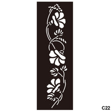 Load image into Gallery viewer, 1Sheet Tattoo Stencils Henna Templates Arm Back Chest Body Art Airbrush Paint Templates Decal DIY Flower Painting
