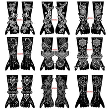 Load image into Gallery viewer, Indian Henna Rose Lace Flower Tattoo Stencil Arm Mehndi Henna Tattoo Hand Tattoo Templates Body Art Sticker Template India Flower Tattoo Stencil