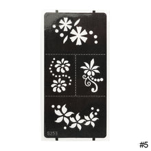 Load image into Gallery viewer, 1Sheet Women Flower Tattoo Stencils Henna Hand Wrist Templates Arm Back Chest Body Art Airbrush Paint Templates Decal DIY Flower Painting