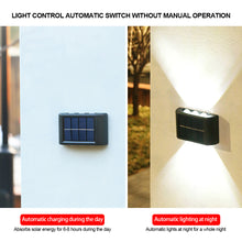 Load image into Gallery viewer, Solar Wall Lights Garden Fence Waterproof Solar Led Light Outdoor Solar Wall Stair Light Courtyard Street Landscape Garden Decor Wall Lamp