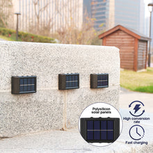 Load image into Gallery viewer, Solar Wall Lights Garden Fence Waterproof Solar Led Light Outdoor Solar Wall Stair Light Courtyard Street Landscape Garden Decor Wall Lamp