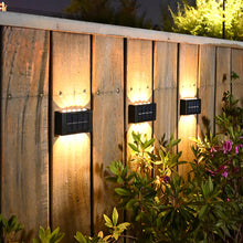 Load image into Gallery viewer, Solar Wall Lights Garden Fence Waterproof Solar Led Light Outdoor Solar Wall Stair Light Courtyard Street Landscape Garden Decor Wall Lamp