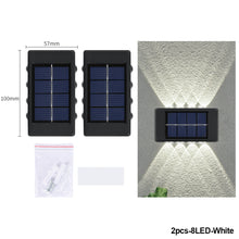 Load image into Gallery viewer, Solar Wall Lights Garden Fence Waterproof Solar Led Light Outdoor Solar Wall Stair Light Courtyard Street Landscape Garden Decor Wall Lamp