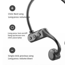 Load image into Gallery viewer, Bone Conduction Concept Bluetooth Earphone Wireless Sport Headphones Handsfree With Microphone for Xiaomi iphone Tablet Notebook