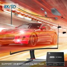 Load image into Gallery viewer, 8K Switcher HDMI2.1 Two In One Out HD Game Console 8k60 4k120 Distribution Converter