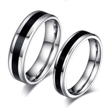 Load image into Gallery viewer, Fashion Titanium steel Ring Hand Jewelry Oil Drip Ring Simple Creative Cool Women's Men's Jewelry Gift