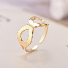Load image into Gallery viewer, Adjustable Luxsury Number 8 Titanium Steel Wedding Engagement Band Ring Women's Men's Jewelry Gift