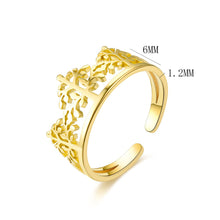 Load image into Gallery viewer, Adjustable Luxsury Fortune Tree Ring Titanium Steel Wedding Engagement Band Ring Women's Men's Jewelry Gift