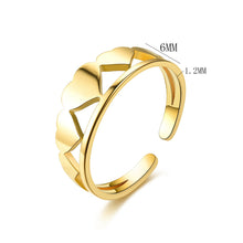 Load image into Gallery viewer, Adjustable Luxsury Love Ring Titanium Steel Wedding Engagement Band Ring Women's Men's Jewelry Gift