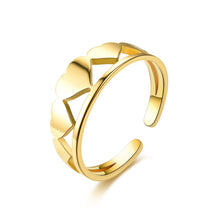 Load image into Gallery viewer, Adjustable Luxsury Love Ring Titanium Steel Wedding Engagement Band Ring Women's Men's Jewelry Gift