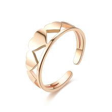 Load image into Gallery viewer, Adjustable Luxsury Love Ring Titanium Steel Wedding Engagement Band Ring Women's Men's Jewelry Gift