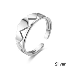 Load image into Gallery viewer, Adjustable Luxsury Love Ring Titanium Steel Wedding Engagement Band Ring Women's Men's Jewelry Gift