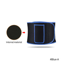 Load image into Gallery viewer, Adjustable Waist Back Support Waist Trainer Sweat Band Wrap Fat Tummy Stomach Sauna Sweat Belt Sport Safe Accessories