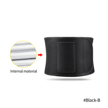 Load image into Gallery viewer, Adjustable Waist Back Support Waist Trainer Sweat Band Wrap Fat Tummy Stomach Sauna Sweat Belt Sport Safe Accessories