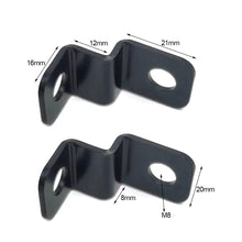 Load image into Gallery viewer, 2Pcs Motorcycle Handbar Turn Signal Light Holder Relocation Front Fork Clamps Mount Lamp Mount Brackets
