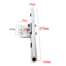 Load image into Gallery viewer, Universal Motorcycle Turn Signals Fog Light Mount Bar Auxiliary Light Bracket Steel Black & Silver