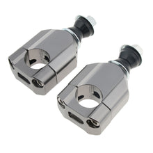 Load image into Gallery viewer, Pair 28mm CNC Aluminum Universal Motorcycle HandleBar Fat Bar Mount Clamps Risers Lifter Dirt Bike Motorcycle 1 1/8" Handlebar