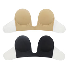 Load image into Gallery viewer, U Shape Bra Invisible Push Up Bra Strapless Bras Dress Wedding Party Sticky Self-adhesive Silicone Brassiere Breathable Deep Underwear