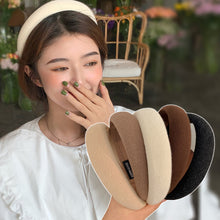 Load image into Gallery viewer, Fashion Korean Style Hair Hoop 3cm Wide Cloth DIY Solid Color Hairband Non-slip Temperament Simple Headband Hair Accessories