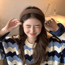 Load image into Gallery viewer, Fashion Korean Style Hair Hoop 3cm Wide Cloth DIY Solid Color Hairband Non-slip Temperament Simple Headband Hair Accessories