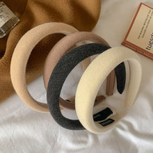 Load image into Gallery viewer, Fashion Korean Style Hair Hoop 3cm Wide Cloth DIY Solid Color Hairband Non-slip Temperament Simple Headband Hair Accessories
