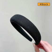 Load image into Gallery viewer, Fashion Korean Style Hair Hoop 3cm Wide Cloth DIY Solid Color Hairband Non-slip Temperament Simple Headband Hair Accessories