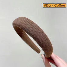 Load image into Gallery viewer, Fashion Korean Style Hair Hoop 3cm Wide Cloth DIY Solid Color Hairband Non-slip Temperament Simple Headband Hair Accessories