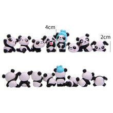 Load image into Gallery viewer, 8Pcs Cute Panda Car Decoration Dashboard Toy Auto Car DIY Cartoon Interior Supplies Decoration Accessories