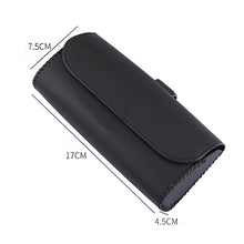 Load image into Gallery viewer, Car PU Leather Visor Sunglasses Case Clip Hanger Holder Fastener Sunglasses Holder Storage Box Eyeglasses Interior