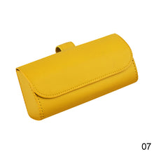 Load image into Gallery viewer, Car PU Leather Visor Sunglasses Case Clip Hanger Holder Fastener Sunglasses Holder Storage Box Eyeglasses Interior
