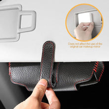 Load image into Gallery viewer, Car Visor Sunglasses Case Suede Eyeglasses Clip Organizer Eyeglasses Holder Storage Organizer
