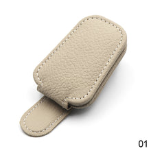 Load image into Gallery viewer, PU Leather Car Glasses Holder Strong Sunglasses Clip Hanging Protective Sun Visor Space Saving