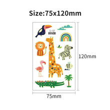 Load image into Gallery viewer, Cartoon Children Tattoo Stickers Waterproof Glow-in-the-dark Tattoo Stickers Cute Cartoon Animal Tattoo Stickers for Kids