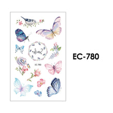 Load image into Gallery viewer, Children Waterproof Tattoo Stickers Cartoon 3D Colorful Butterfly Tattoo Stickers Body Art Tattoo Stickers for Kids