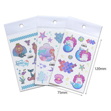 Load image into Gallery viewer, Children Flash Powder Tattoo Stickers Waterproof Creative Colorful Butterfly Mermaid Tattoo Stickers for Kids