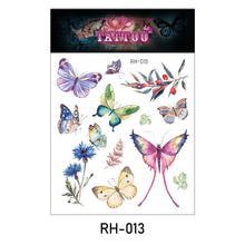 Load image into Gallery viewer, Waterproof 3D Butterfly Tattoo Stickers Small Fresh Tattoo Stickers Wrist Clavicle Cute Tattoo Stickers Body Art Tattoo For Women