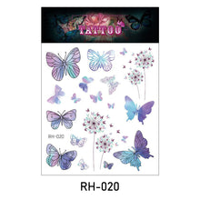 Load image into Gallery viewer, Waterproof 3D Butterfly Tattoo Stickers Small Fresh Tattoo Stickers Wrist Clavicle Cute Tattoo Stickers Body Art Tattoo For Women