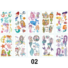 Load image into Gallery viewer, Children Waterproof Tattoo Stickers Cartoon Cute Funny Temporary Stickers Face Body Art Tattoo Stickers for Kids