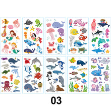Load image into Gallery viewer, Children Waterproof Tattoo Stickers Cartoon Cute Funny Temporary Stickers Face Body Art Tattoo Stickers for Kids