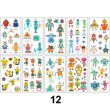 Load image into Gallery viewer, Children Waterproof Tattoo Stickers Cartoon Cute Funny Temporary Stickers Face Body Art Tattoo Stickers for Kids